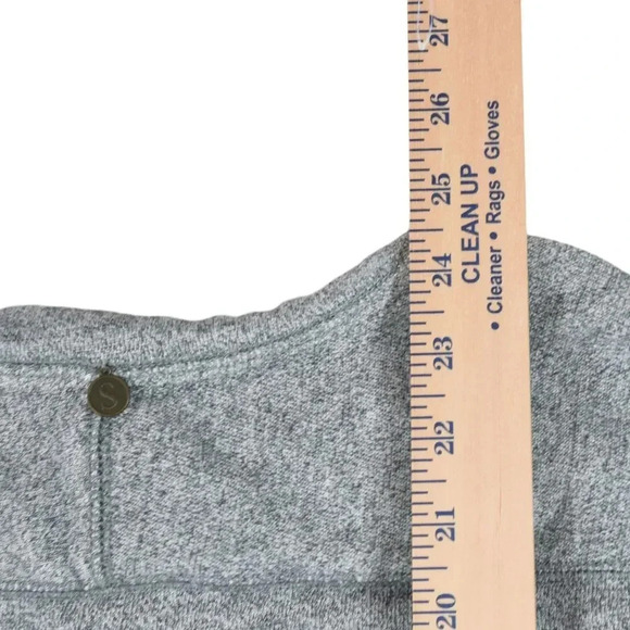 Soft Surroundings Grey Pullover Sweater Cut-out Size Small Minimalist Coastal - Picture 6 of 8